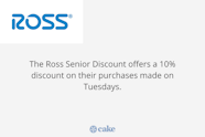 What Day Is Senior Discount At Ross Greatsenioryears